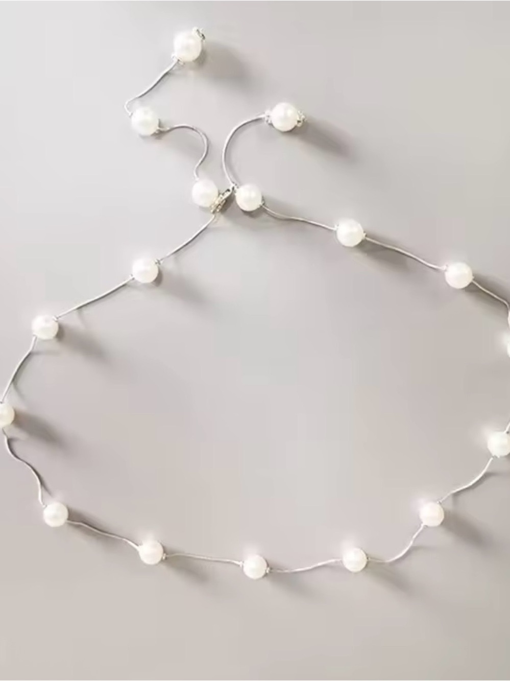 Pearl Decor Chain Belt - Picture 2 of 3